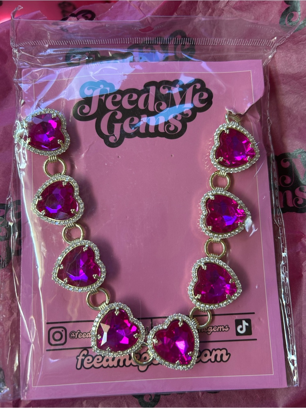 Feed Me Gems TF20 Romeo Necklace New $137 - Picture 2 of 5